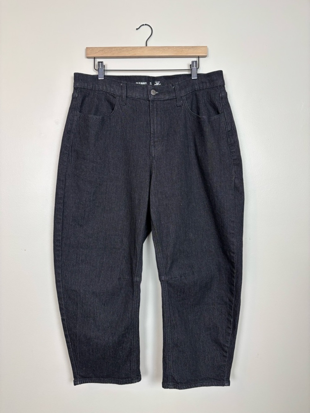 Old Navy High Rise Wow Barrel Leg Jeans Womens 14 Petite
